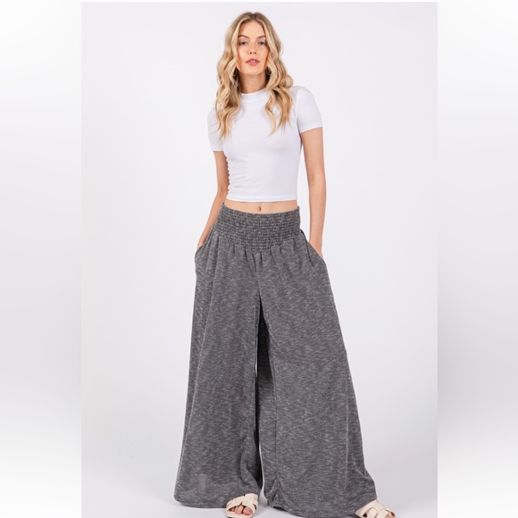 05 Fabulous Knit Ribbed Wide Leg Pants - Picture 3 of 6